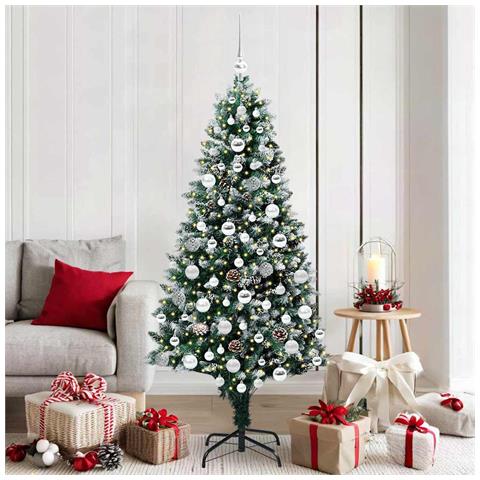 Albero di Natale artificiale con 300 LED Verde 180 cm - Foto 2