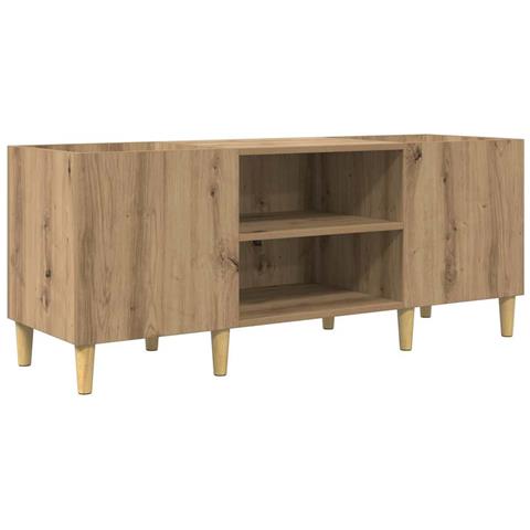 Mobile porta vinili Rovere artigianale 121 x 38 x 48 cm - Foto 1