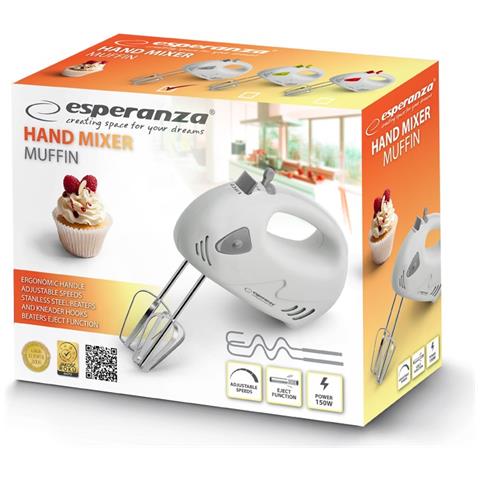 Ekm007we Miscelatore Manuale Grigio, Bianco 150w - Foto 3