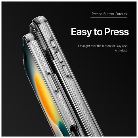 Cover per iPhone 17 Pro - TPU+PC, Trasparente, Antiurto - Foto 4