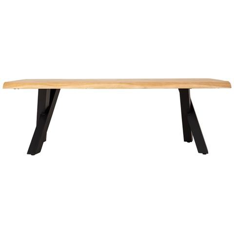 Tavolo Da Pranzo In Legno Marrone E Nero 140x70x45h Cm - Foto 2