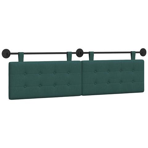 Testata appesa Verde Scuro 190 x 55 x 5 cm Tessuto - Foto 1