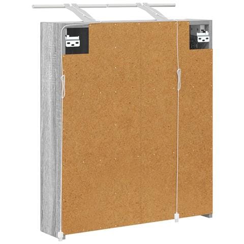 Mobiletto per specchio da bagno Grigio Sonoma 60 x 14,5 x 70 cm - Foto 9