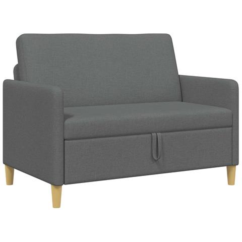 Divano con Storage Grigio Scuro 122 x 78 x 87 cm Poliestere - Foto 1
