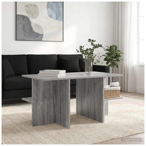 Tavolino da salotto Grigio Sonoma 87 x 50 x 45 cm - Foto 2