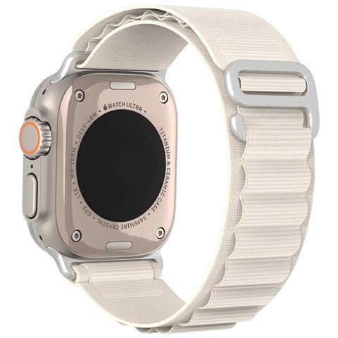 Cinturino Orologio per Apple Watch - Poliestere, Bianco Stellare - Foto 1