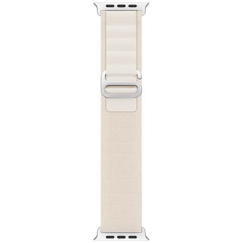 Cinturino Orologio per Apple Watch - Poliestere, Bianco Stellare - Foto 4
