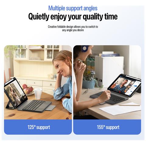 Custodia per iPad (2025) per Apple iPad (2025) - Nero - Foto 2
