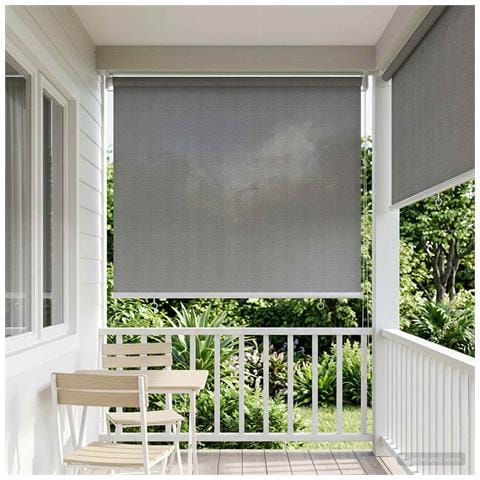 Tenda a Rullo Esterno Blocco UV 90% Grigio Chiaro 60 x 230 cm - Foto 2