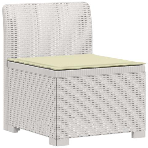 Divano da Giardino a 1 Posto con Cuscino Aspetto Rattan PP - Foto 1