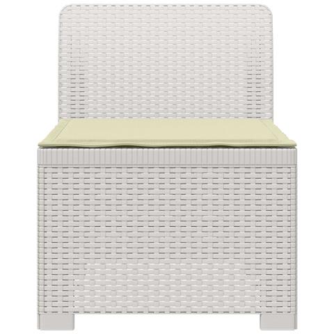 Divano da Giardino a 1 Posto con Cuscino Aspetto Rattan PP - Foto 2