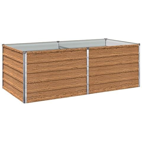 Letto rialzato da giardino Marrone legno 160 x 80 x 55 cm - Foto 1