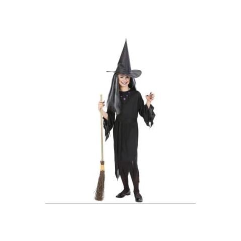 Costume da Bambina Strega Taglia 8-10 Anni - Foto 1