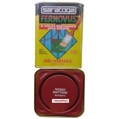 Vernice Gel Antiruggine Fernovus 750ml, Rosso Mattone Satinato, - Foto 1