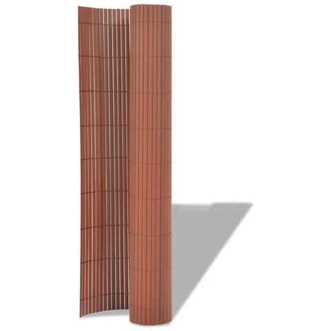 Recinzione Da Giardino A Doppio Lato 90x500 Cm Marrone - Foto 2