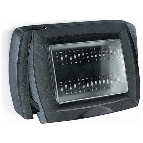 Placca Con Portello Ip55 Nero - Foto 2