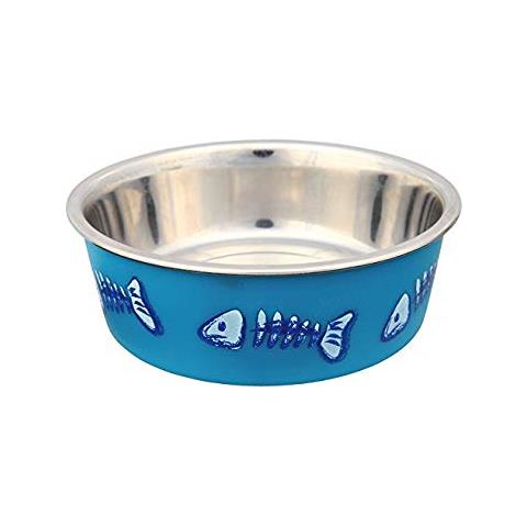 Trixie Ciotola In Acciaio Inox Gatto Con Rivestimento In Plastica E Base In Gomma Anello- - Foto 3