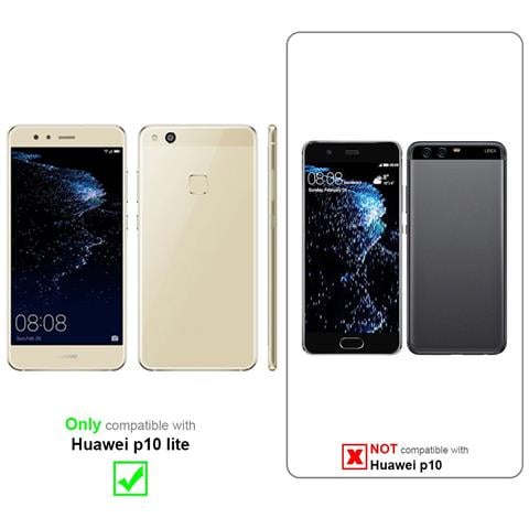 Custodia Compatibile Con Huawei P10 Lite In Violetta Ametista - Coperchio Protettiva Con Chiusura Magnetica, Funzione Stand E Tasca Per Le Carte - Foto 9