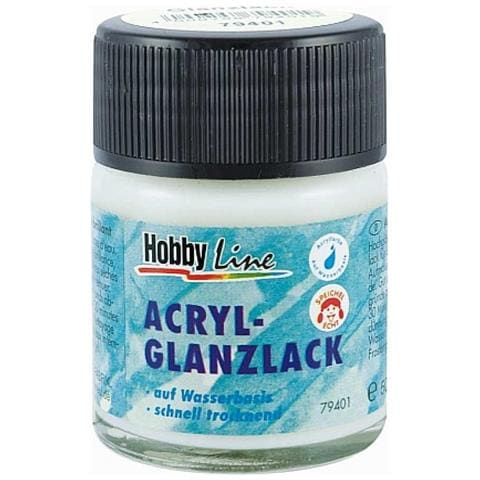 Lacca Acrilica Brillante A Base Acquosa Hobby Line - 50 Ml - Foto 1
