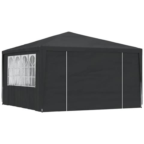 Gazebo Professionale Con Pareti 4x4 M Verde 90 G / m² - Foto 1