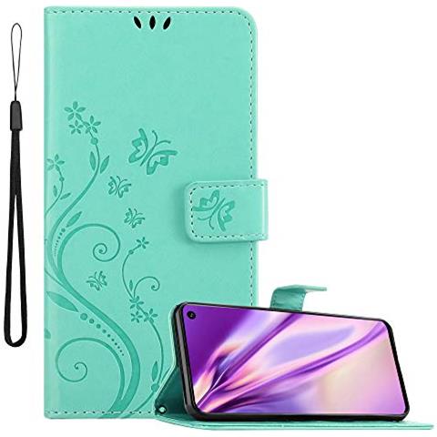 Custodia Compatibile Con Samsung Galaxy S10 In Turchese Fiore - Coperchio Protettivo In Design Floreale Con Chiusura Magnetica, Funzione Stand E Slot Per Carte - Foto 1