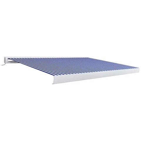 Tenda a Cassonetto Motorizzata 450x300 cm Blu e Bianco - Foto 1