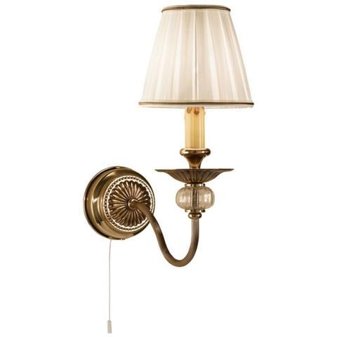 Lampada Da Parete Classica A Candela In Ottone Antico, 1x E14 - Foto 1