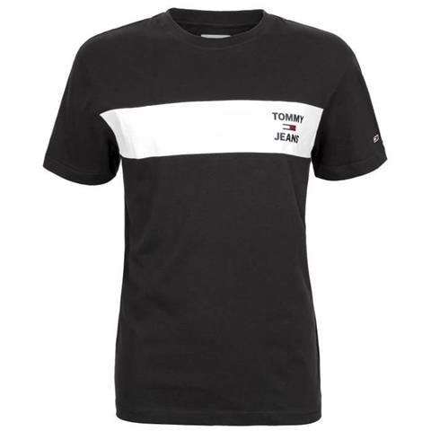 T-shirt A Righe Nera Per Uomo - Foto 1