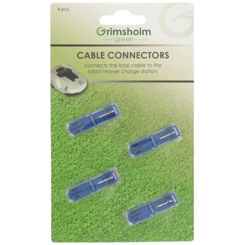 Jardin Pratic Set Di 4 Connettori Di Collegamento Cavo / Caricabatteria A Crimpare Per Robot Rasaerba - In Blister - Foto 1