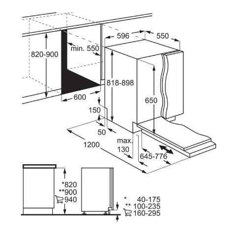 Lavastoviglie EES47320L da Incasso a Scomparsa Totale Classe D Capacità 13 Coperti - Foto 9