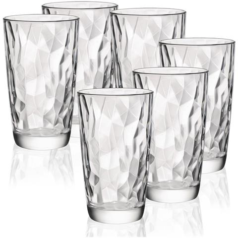 Diamond Bicchiere Cooler 47 Cl Set 6 Pz In Vetro Trasparente - Foto 3