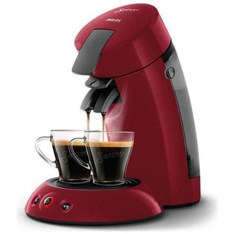 Hd6553/81 Senseo Original Macchina Per Caffè A Cialde, Aroma Booster, Crema Pus, 1 O 2 Tazze, Rosso - Foto 1