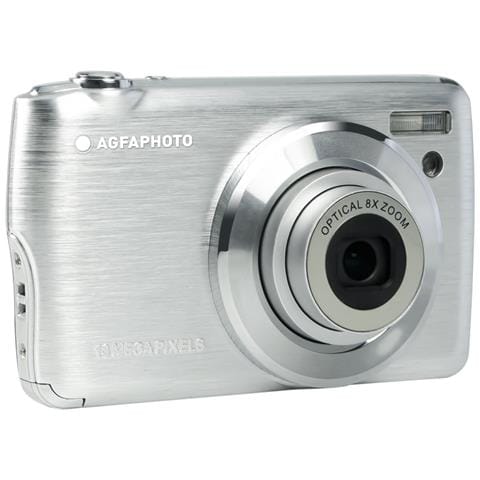 Realishot DC8200 Fotocamera Digitale Compatta 18MP Video Full HD Schermo LCD 2.7'' Zoom Ottico 8X Scheda SD 16GB Colore Silver - Foto 1