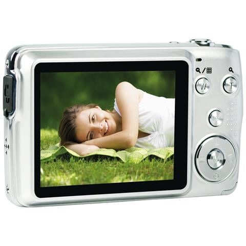 Realishot DC8200 Fotocamera Digitale Compatta 18MP Video Full HD Schermo LCD 2.7'' Zoom Ottico 8X Scheda SD 16GB Colore Silver - Foto 5