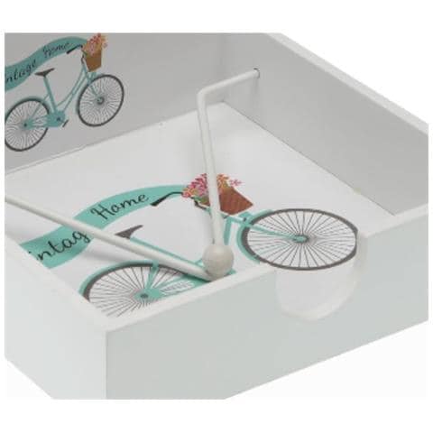 Portatovagliolo Bicicletta Legno 18 X 7 X 18 Cm - Foto 2