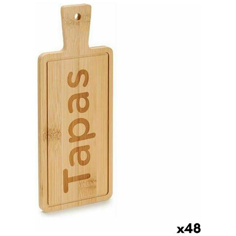 Vassoio Per Aperitivi Con Maniglia Bambù Lavagna 9 X 1 X 23 Cm (48 Unità) - Foto 1