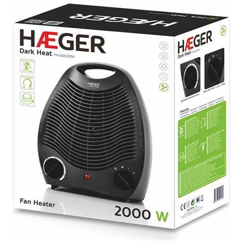 Termoventilatore Portatile Fh-200.015a 2000 W Nero - Foto 2