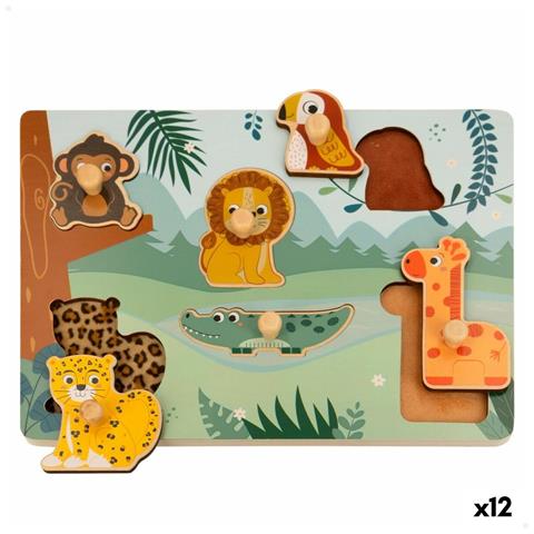 Puzzle Animali Woomax + 18 Mesi (12 Unità) - Foto 1
