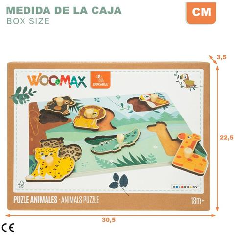 Puzzle Animali Woomax + 18 Mesi (12 Unità) - Foto 2