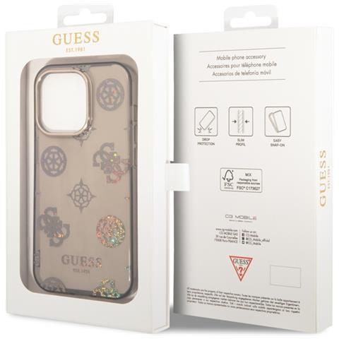 Cover Per Iphone 14 Pro Tpu Peony, Nero - Foto 3
