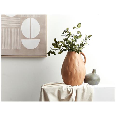 Vaso Decorativo Kulim Ceramica 40 Cm Beige Sabbia - Foto 1