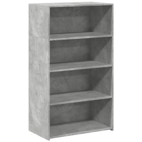 Credenza Grigio Cemento 70x41x124 Cm In Legno Multistrato - Foto 2