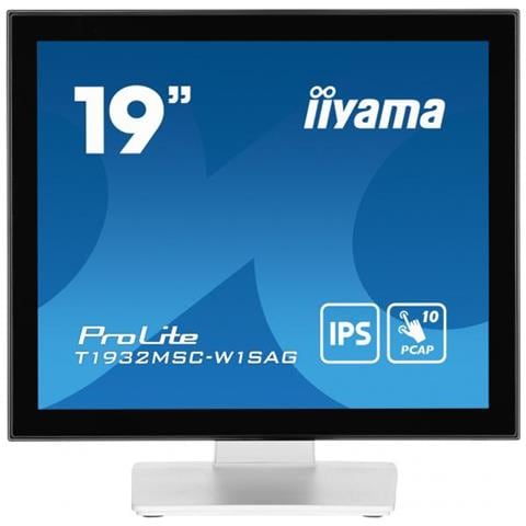 Prolite T1932msc-w1sag Monitor Pc 48,3 Cm (19"") 1280 X 1024 Pixel Full Hd Led Touch Screen Da Tavolo Bianco - Foto 1