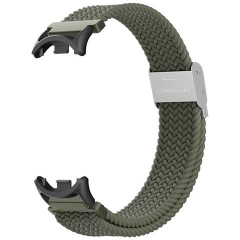 Cinturino In Nylon Intrecciato Per Xiaomi Mi Band 8/9 Green - Foto 1
