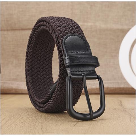 Cintura Elastica Intrecciata Senza Fori Brown M - Foto 4