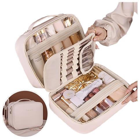 Borsa Per Il Trucco Multifunzionale 3 In 1 White - Foto 1