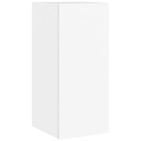 Mobile TV a Parete con Luci LED Bianco 30,5x35x70 cm - Foto 2
