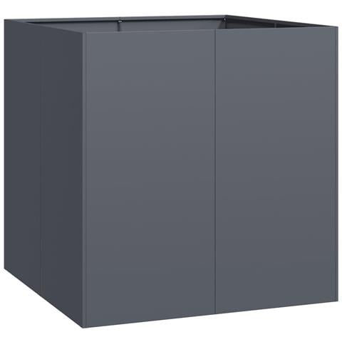 Fioriera Antracite 80x80x80 Cm In Acciaio - Foto 2