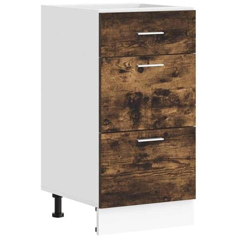 Armadio Inferiore “Lyon” Rovere Fumo 40x46x81,5cm - Foto 1