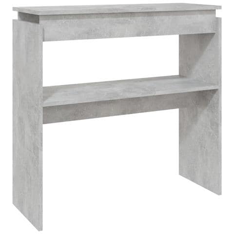 Lusso Casadino - Tavolino Consolle Grigio Cemento 80x30x80cm Legno Multistrato - Foto 1